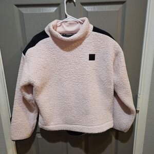 Under Armour Pink Sherpa Cropped Pullover